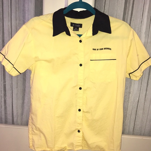 none of your business button down - Picture 2 of 3